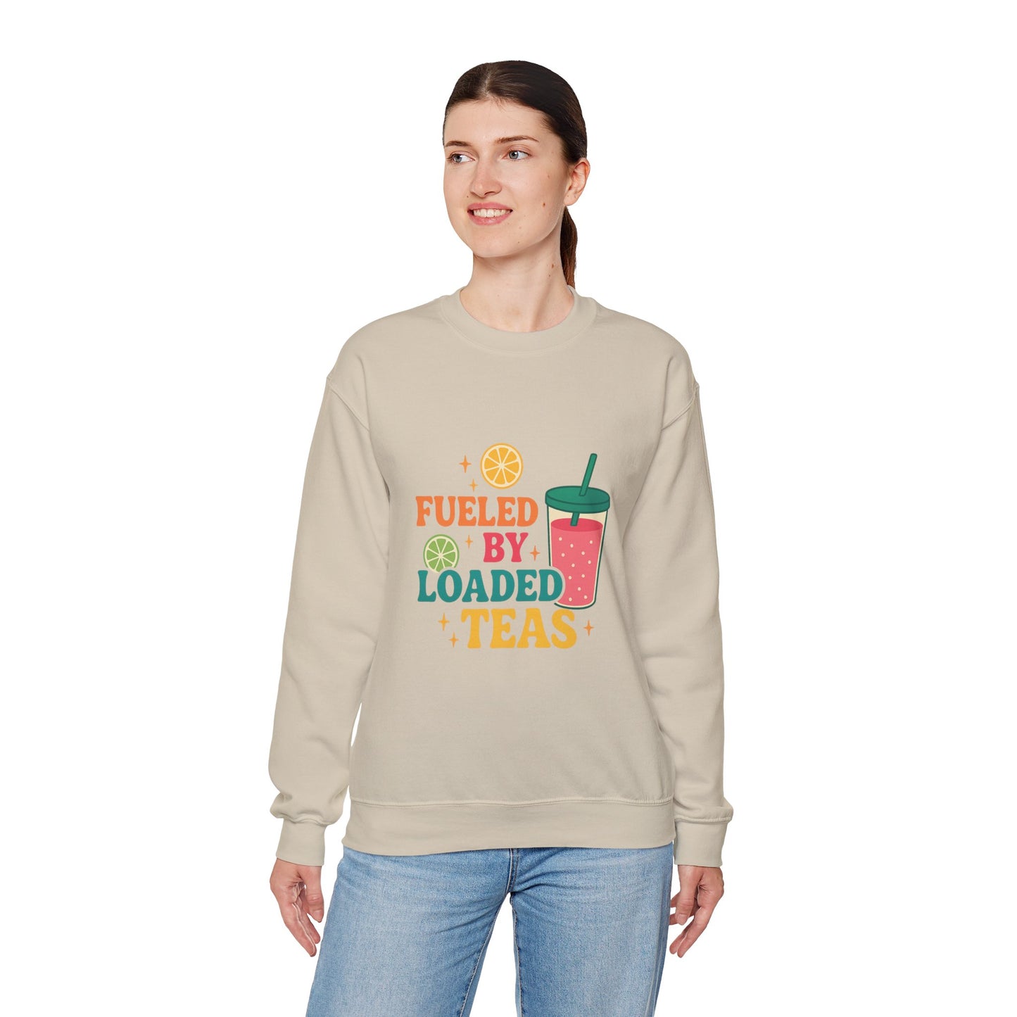 Fueled by Loaded Teas Sweatshirt – Oasis Nutrition Crewneck