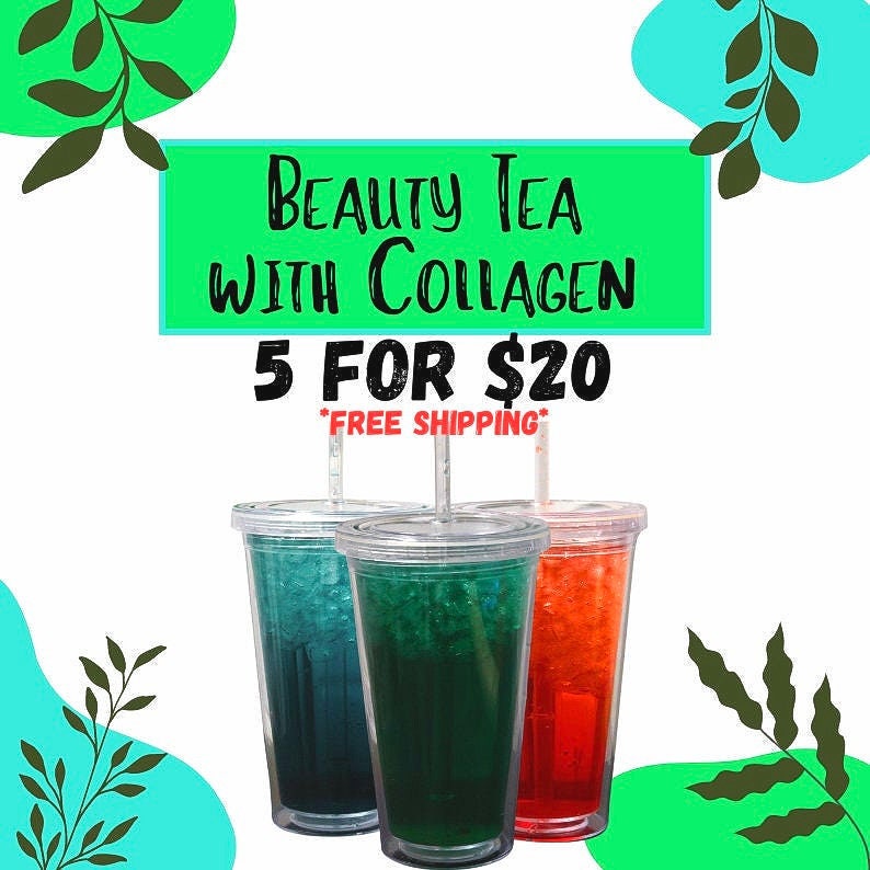5-Pack Collagen Loaded Teas – Beauty + Energy