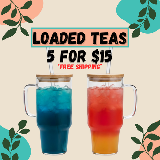 5-Pack Loaded Tea – Custom Flavors | Sugar-Free Energy Boost