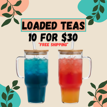 10-Pack Loaded Tea – Custom Flavors | Sugar-Free Energy Boost