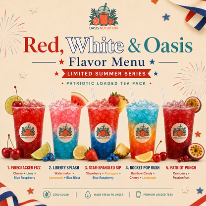 Red, White & Oasis Patriotic Loaded Tea 10-Pack