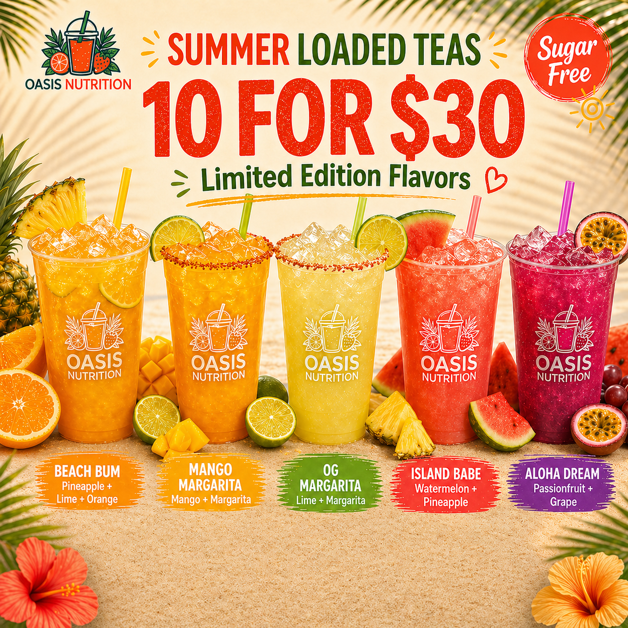 Summer Loaded Tea 10 Pack | Sugar-Free Drink Mix