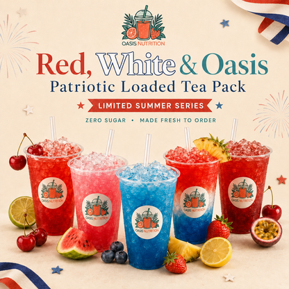 Red, White & Oasis Patriotic Loaded Tea 10-Pack